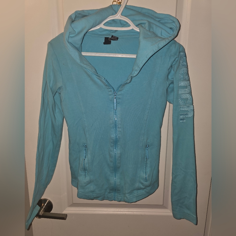 Bench Sky Blue Zip-Up Hoodie